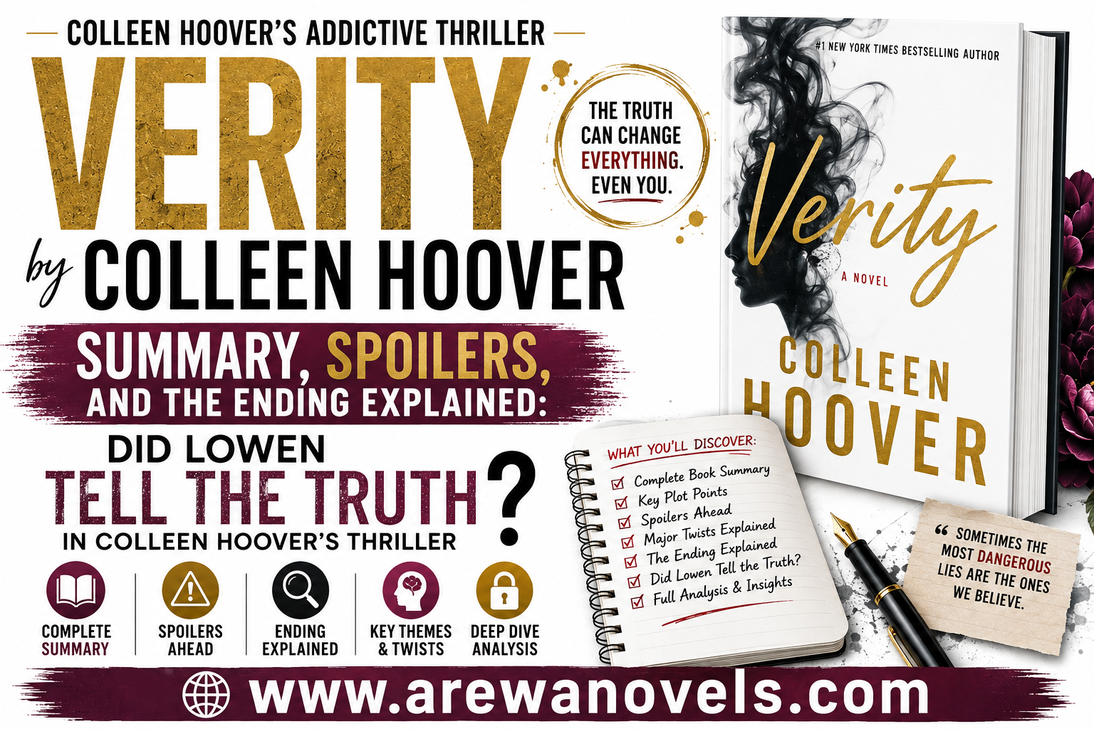 Verity by Colleen Hoover Summary, Spoilers, and the Ending Explained: Did Lowen Tell the Truth in Colleen Hoover's Thriller?