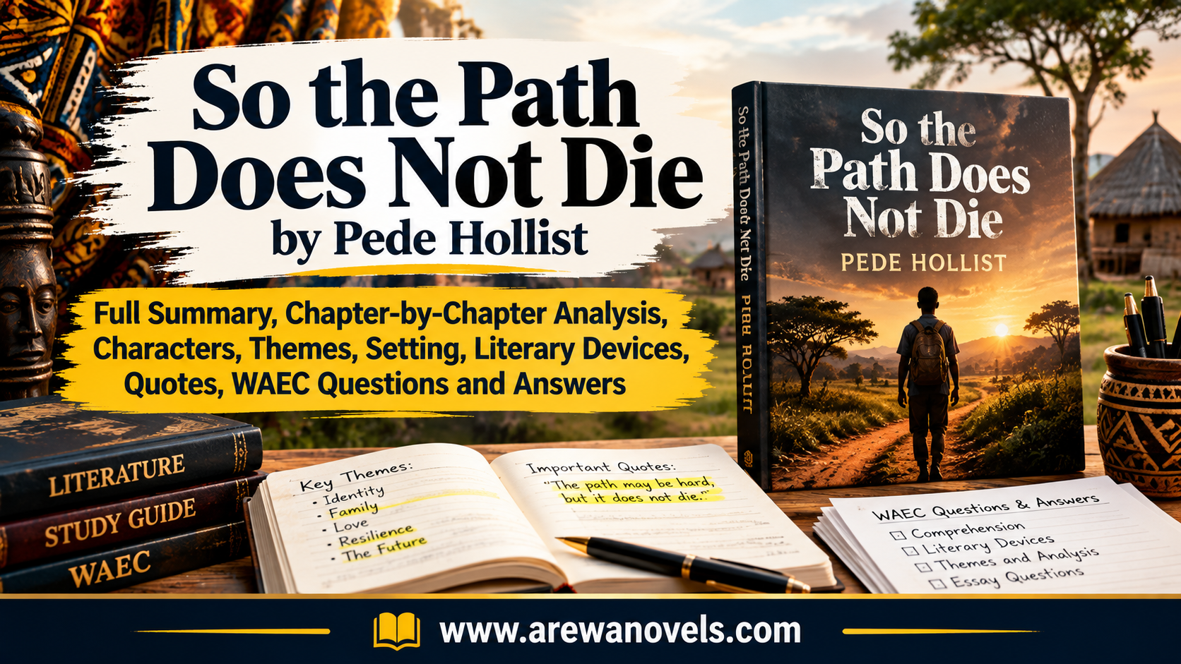 So the Path Does Not Die by Pede Hollist: Full Summary, Chapter-by-Chapter Analysis, Characters, Themes, Setting, Literary Devices, Quotes, WAEC Questions and Answers